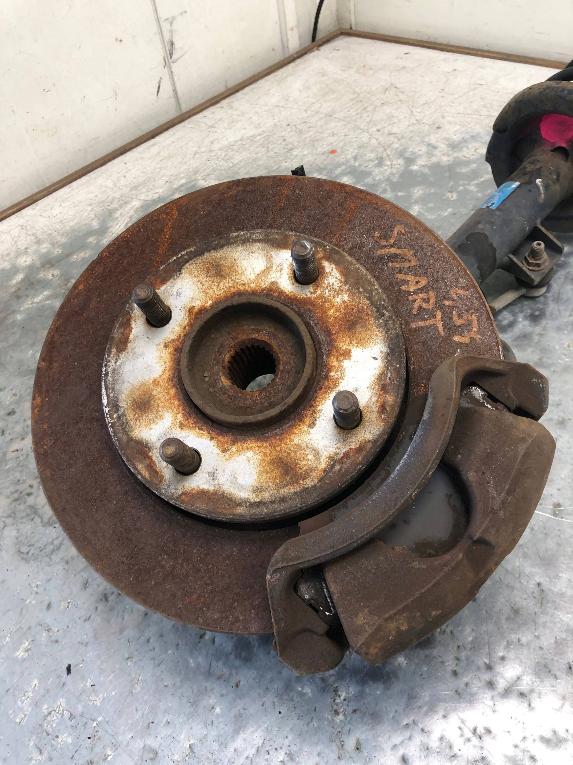 McPherson swing shock absorber right front SMART 454 A4543201430