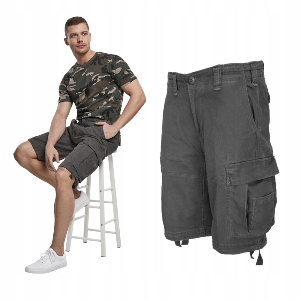 Kraťasy krátké Brandit Vintage Classic Grafitové XL