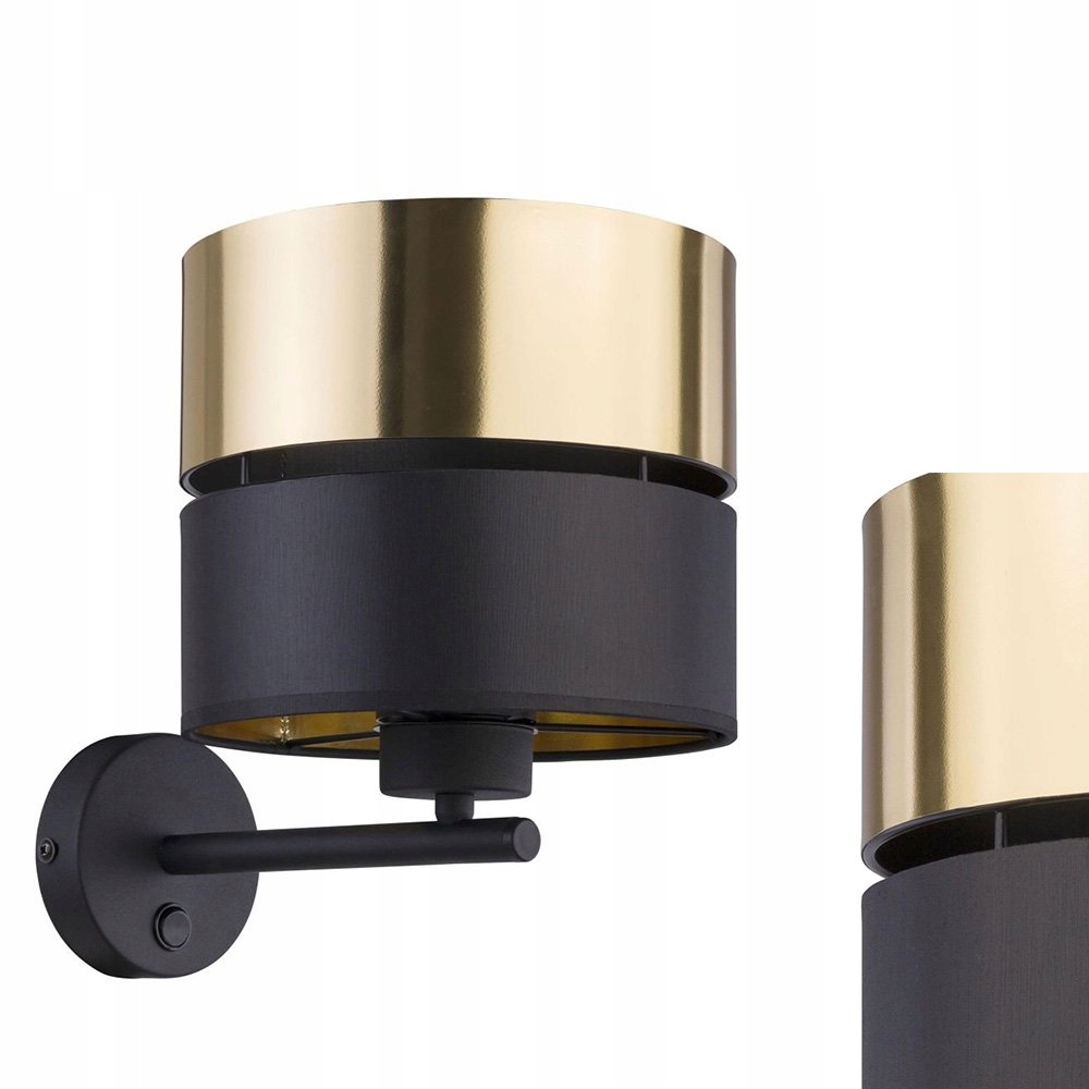 Nástenné svietidlo Hilton Black/gold 4344 Tk Lighting