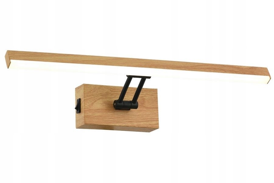 Skandynawski kinkiet Lester Led nad lustro obraz z regulacją