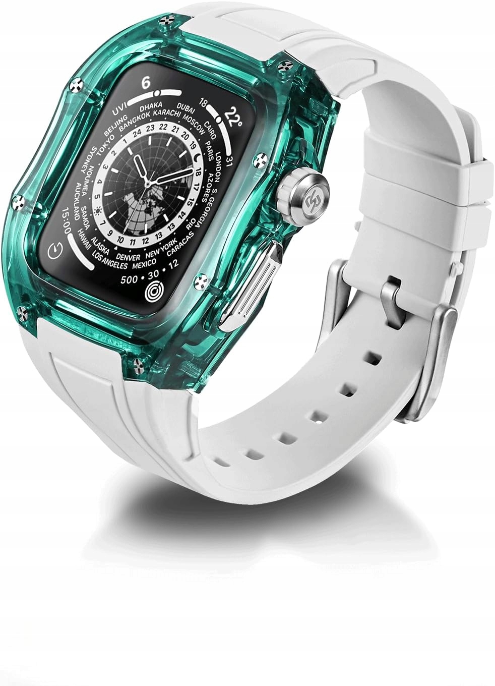 Luxusní sada 2v1: Pouzdro Řemínek pro Apple Watch 45 mm (řada 9 8 7)