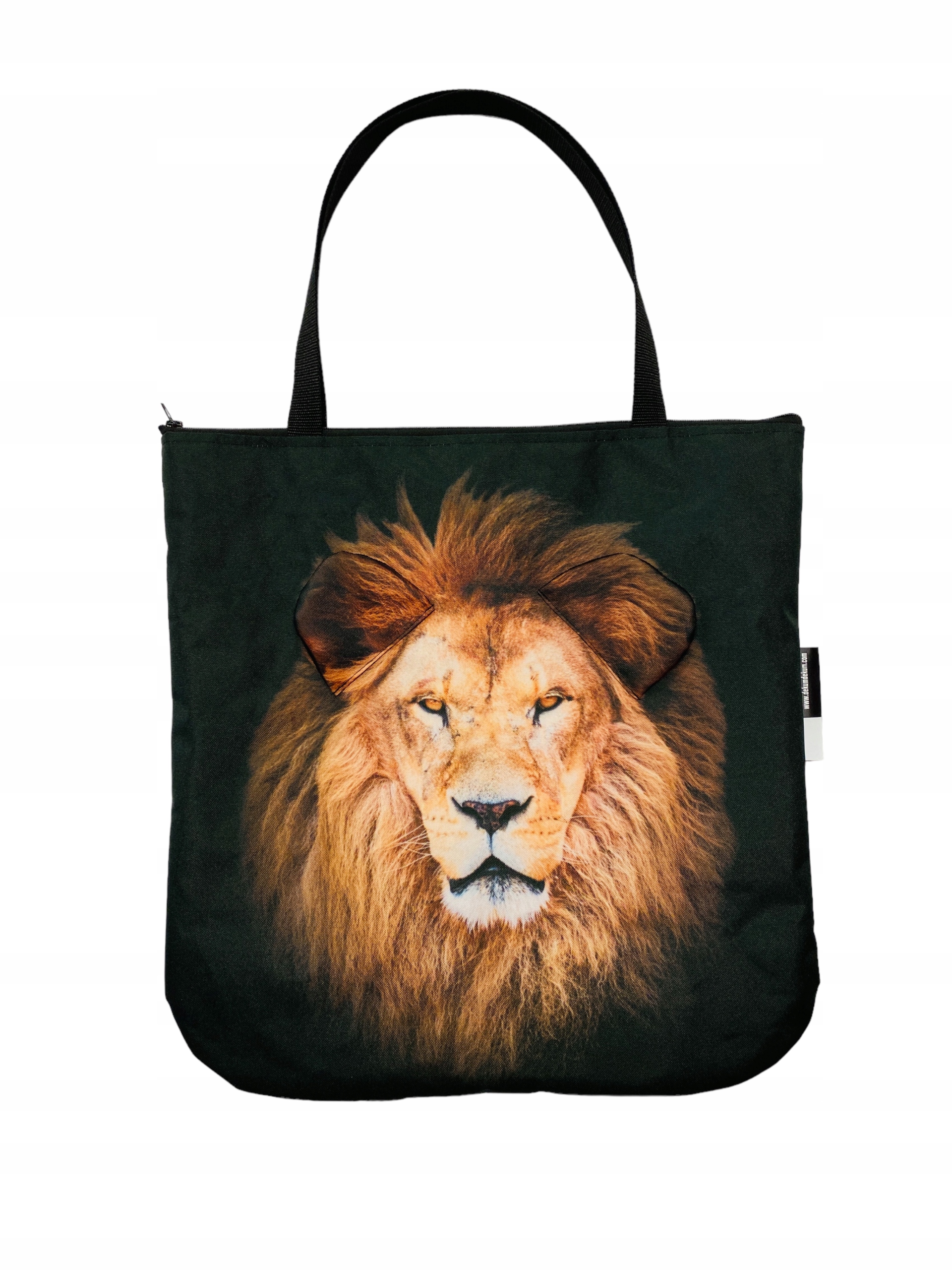 Taška 3D Lvem Lev na nákupy Velké rameno Kabelka