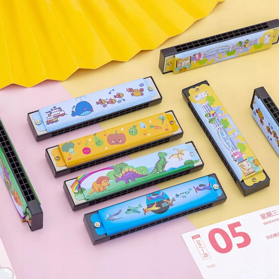 HARMONIJKA USTNA DLA DZIECI ORGANKI INSTRUMENT ZABAWKA MUZYCZNA ROZWÓJ GRA Materiał plastik