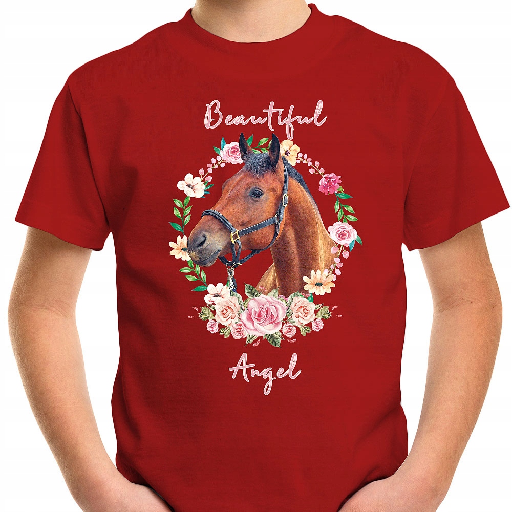 T-SHIRT KOSZULKA DLA DZIECKA KONIE 164 SUPER JAKOŚĆ