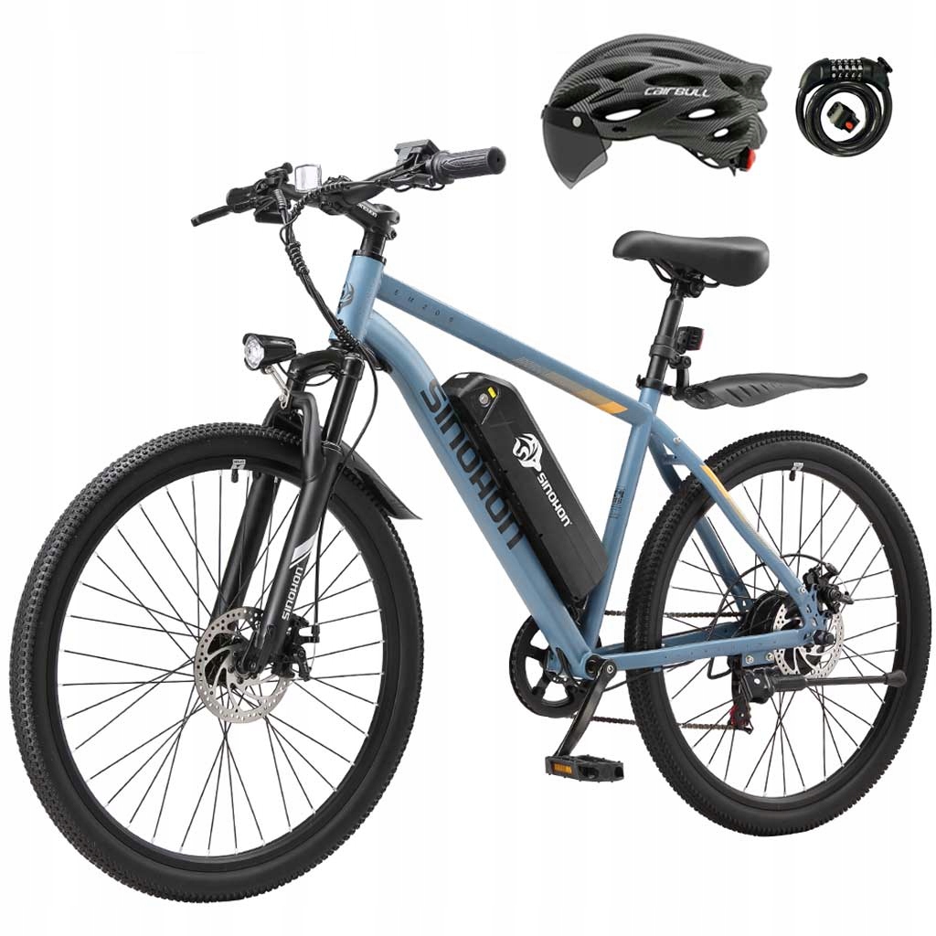 Sinohon EM200 Standardní elektrické kolo, špičkový výkon 750W, 36V 10,4Ah, 40 km/h, 7 rychlostí