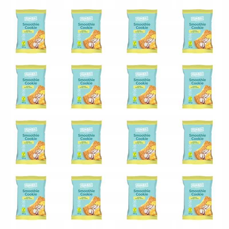 Frank & Oli Ciastko Smoothie Kokos Ananas Mango 50g X16