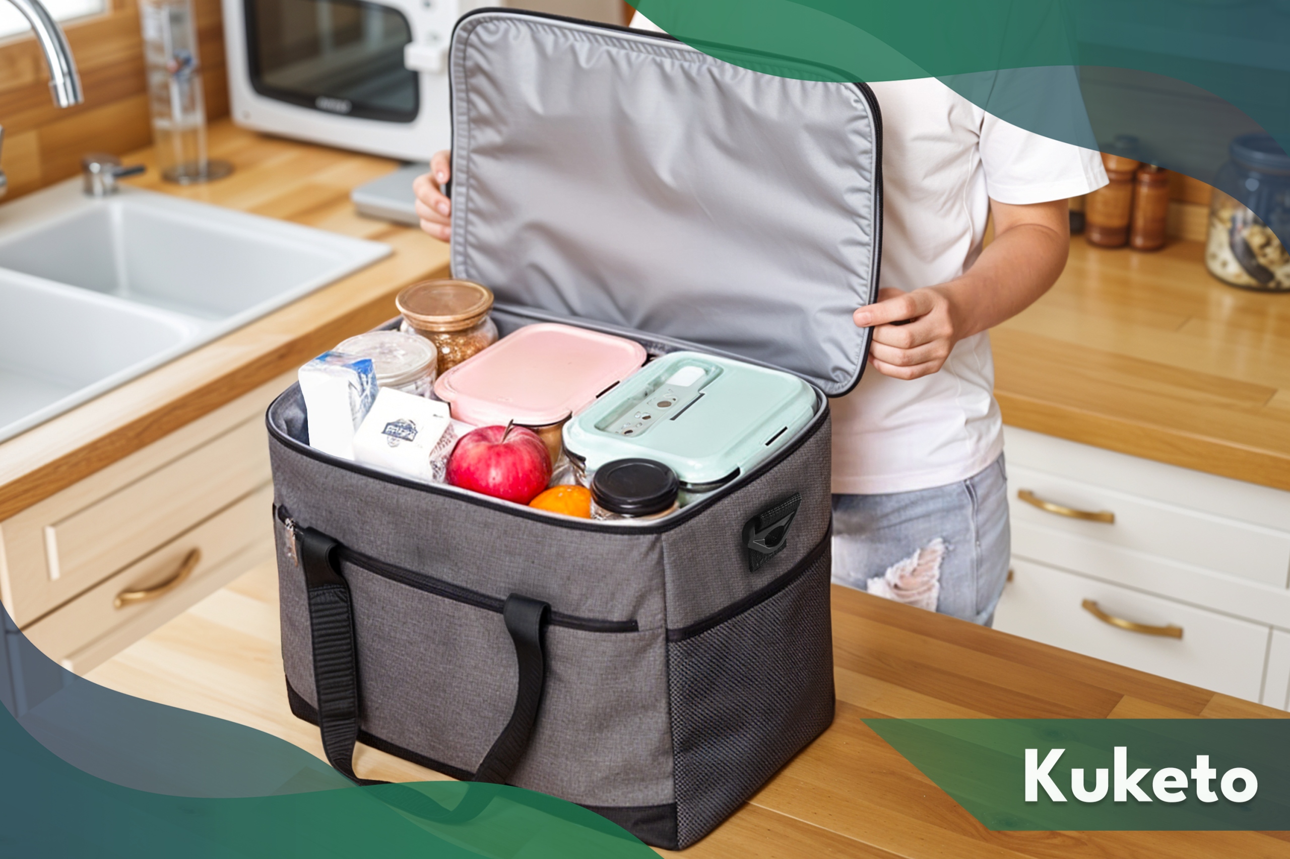 TORBA TERMICZNA LODÓWKA TURYSTYCZNA NA LUNCH JEDZENIE PLAŻOWA PODRÓŻNA 20L Kod producenta Torba termiczna 20L