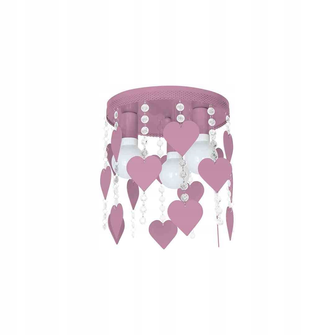 Stropná lampa Corazon Violet 3xE27
