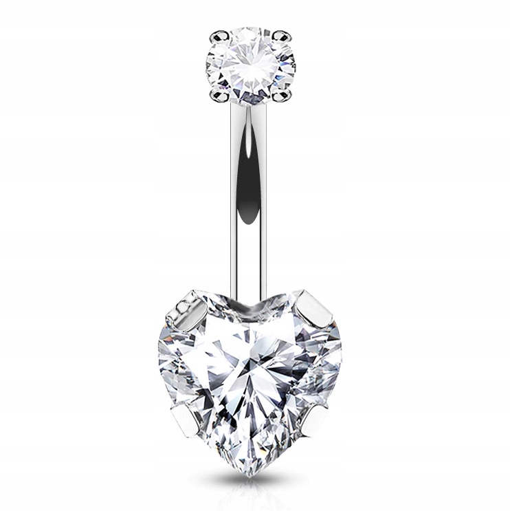 

Kolczyk Do Pępka Serce Tytanowy 1,6/10/5/8