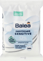 

Balea Chusteczki odświeżające pod pachy Deo 10szt