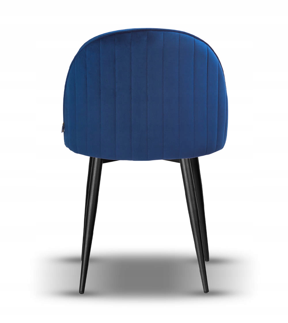 krzesło tapicerowane JAZZ granatowy noga czarna Głębokość mebla 56 cm