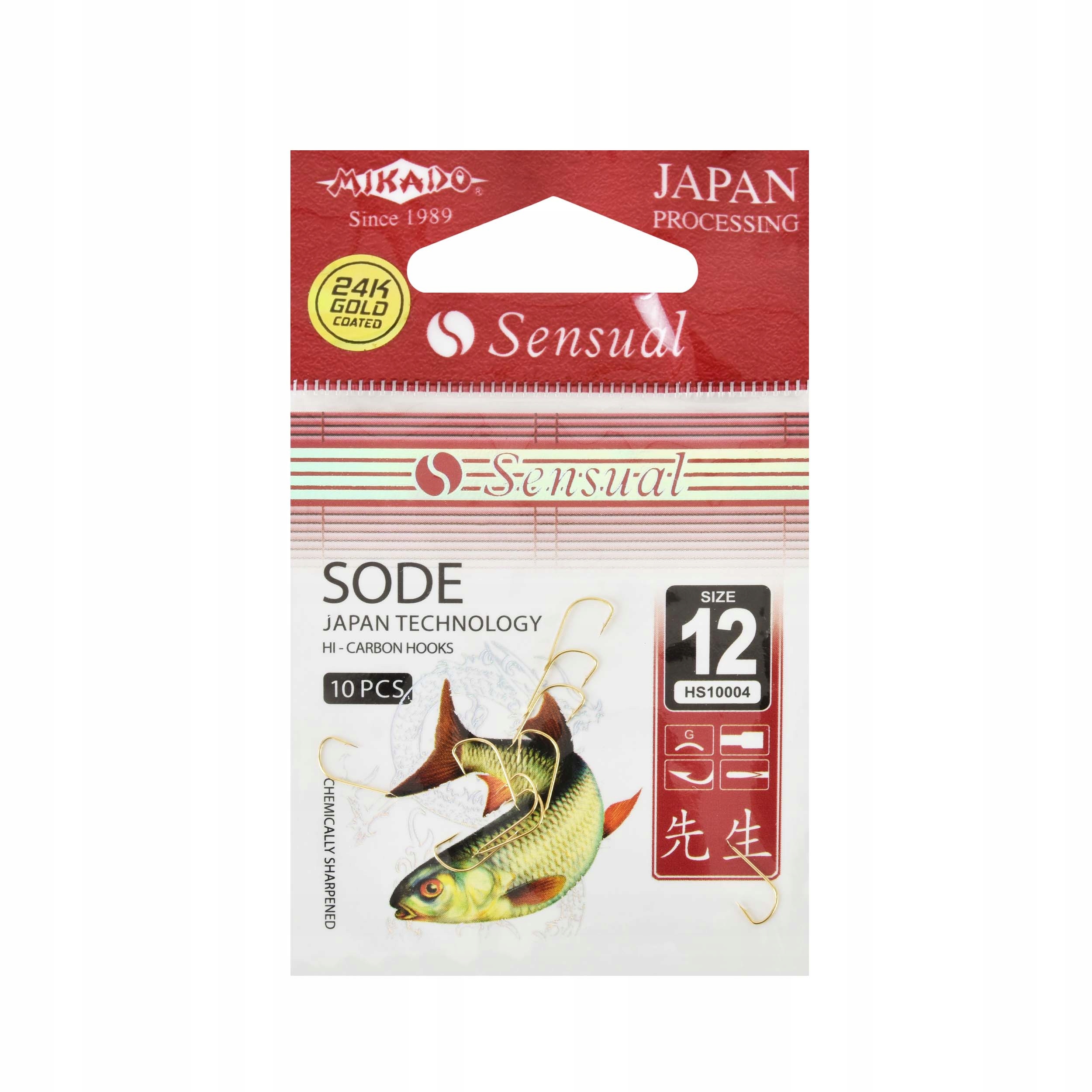 Haki Mikado Sensual Sode rozm.#12 10szt. polecane do połowu na białe robaki