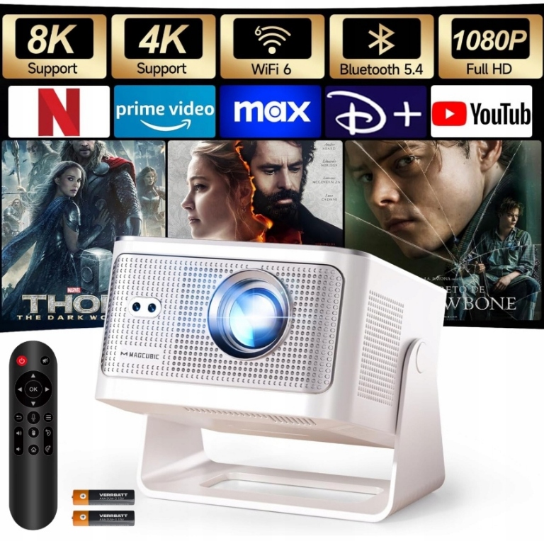 Projektor Magcubic HY350 Max 8K 1080p Android Smart Tv WiFi Reproduktor Bt 2026
