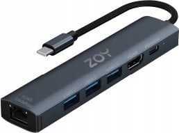 Stacja replikator portów Zoy Replikator ZH61 Usb-c Hdmi Usb Lan