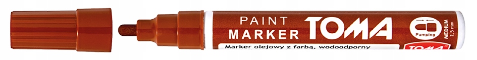 

Marker olejowy okrągły gruby Toma 440 brązowy
