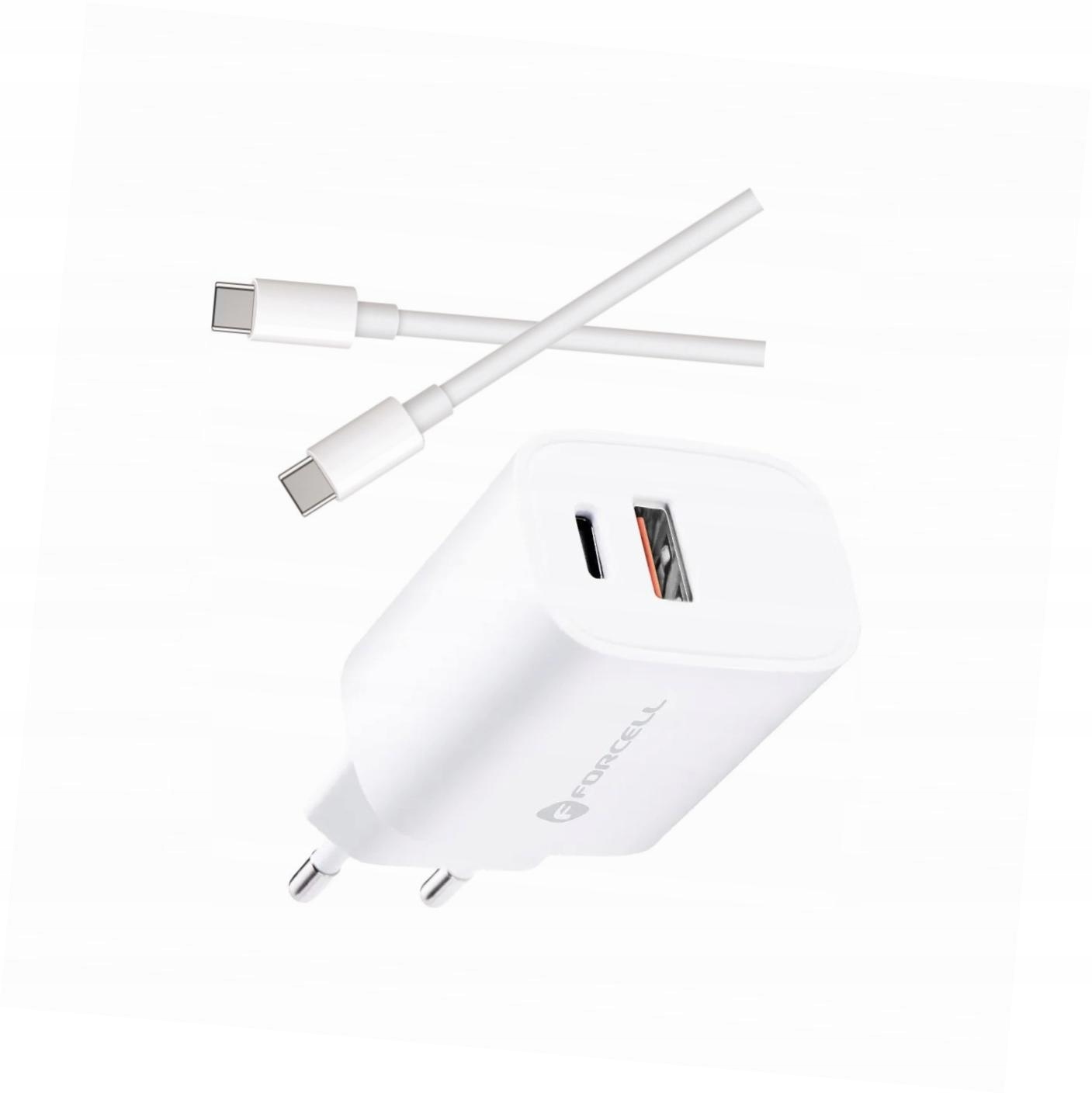Szybka ładowarka 30W 2 wejścia z kablem Usb-c do Realme 8