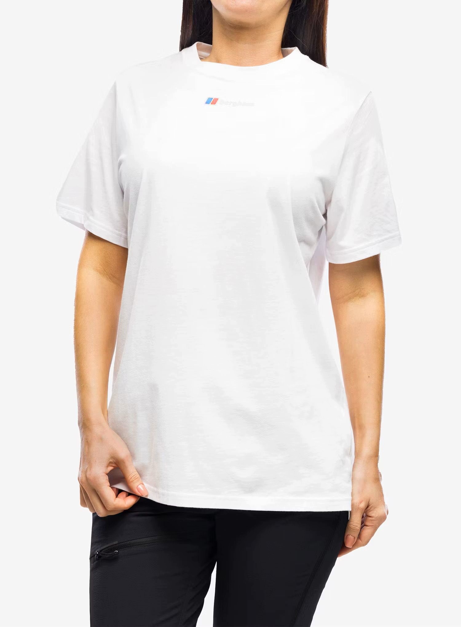 Dámské bavlněné tričko Berghaus Boyfriend Three Layers Ss p. bílá L