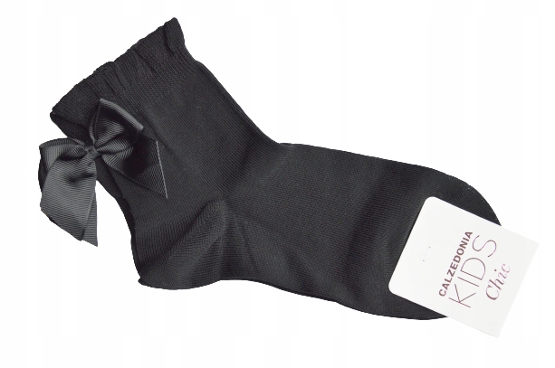 

Calzedonia Kids skarpetki czarne kokarda 31-33