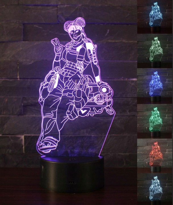 Lampka Nocna Apex Lifeline 16 kolorów LED PLEXIDO Kolekcja Exclusive Pro