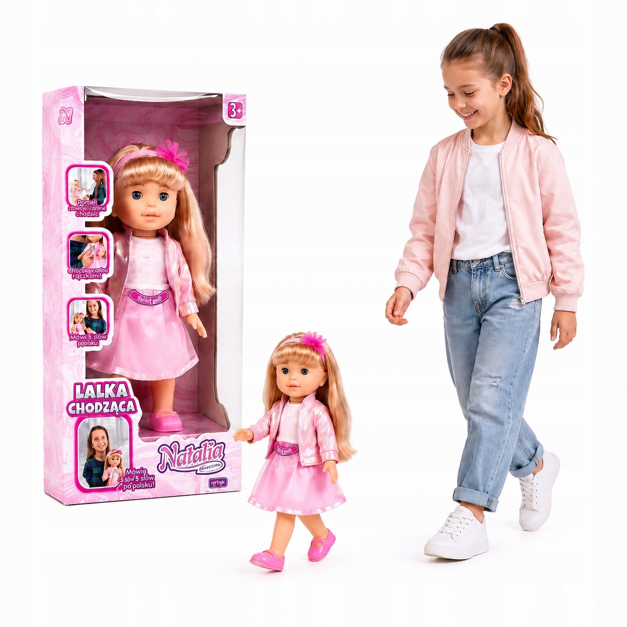 Lalka Natalia chodząca 40cm