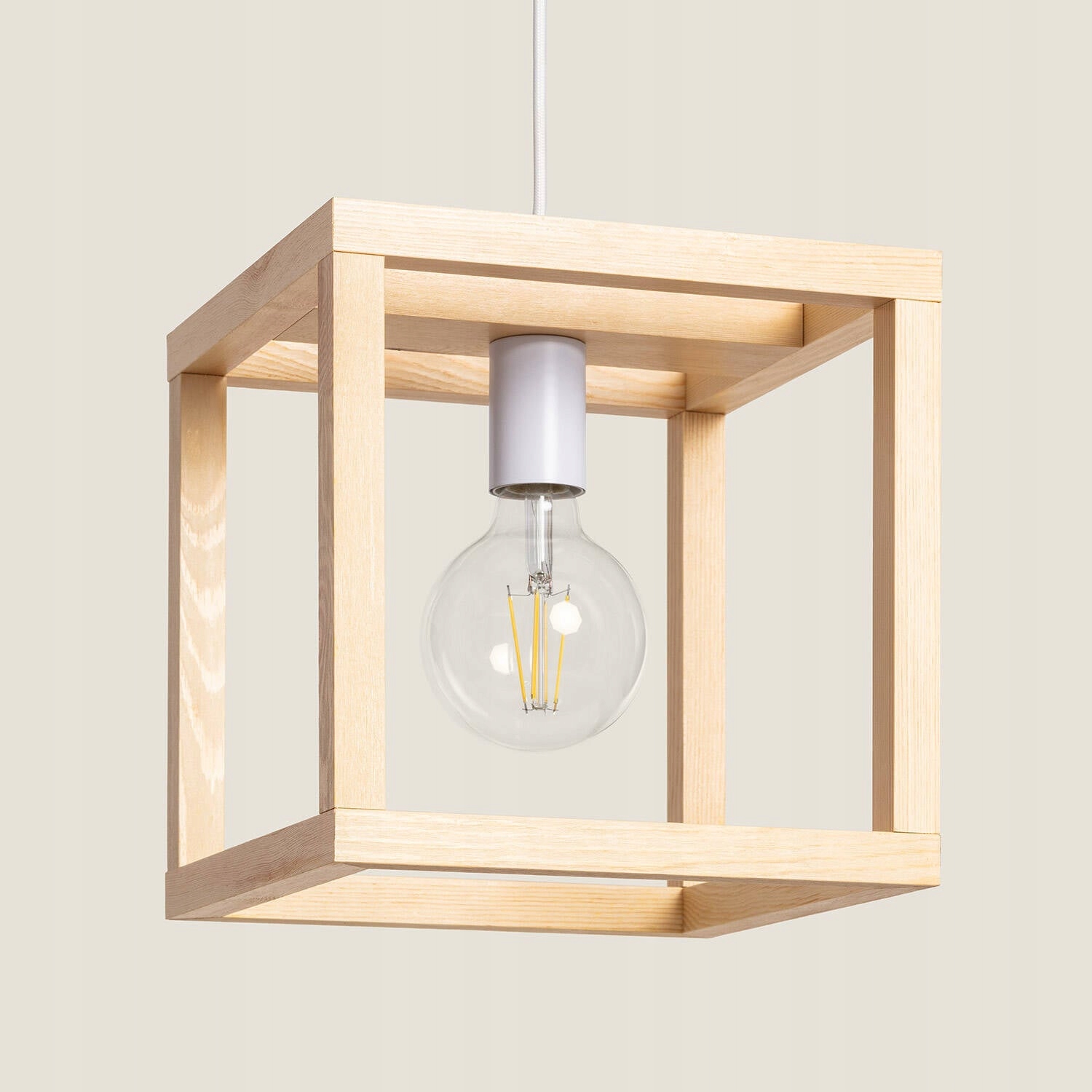 Závěsná dřevěná lampa Coba
