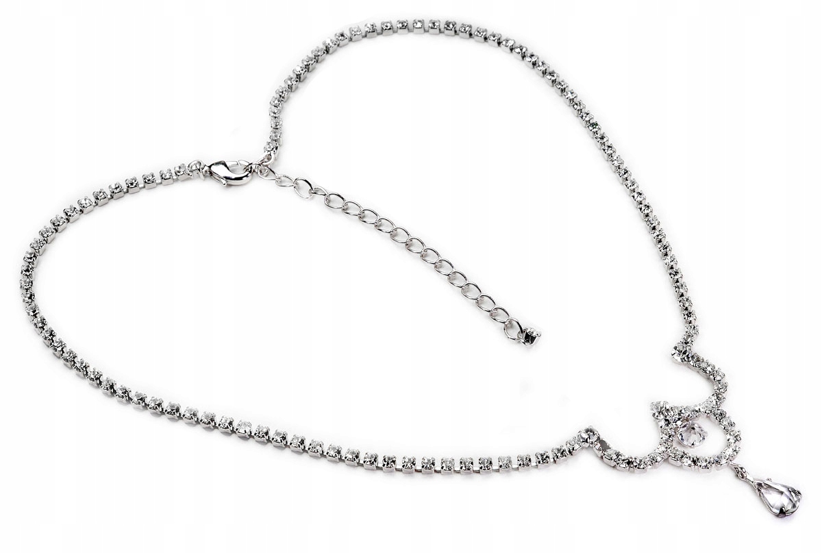 Naszyjnik Srebrny Ślubny Choker Dekolt Jablonex