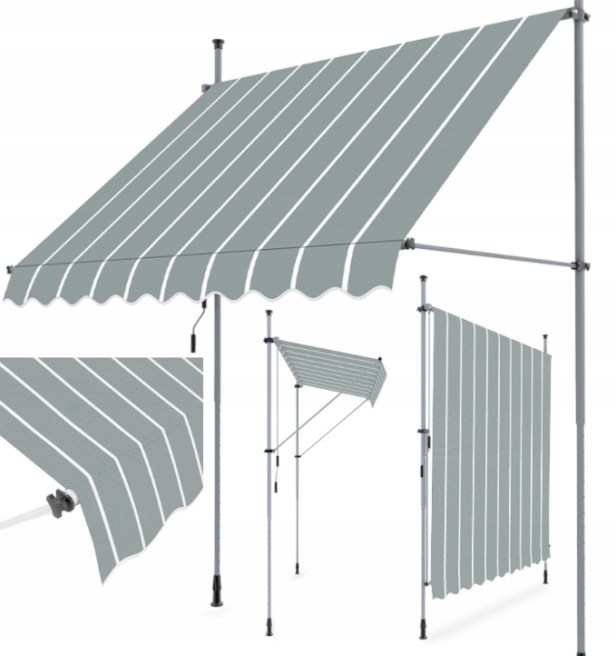 Balkónová rozperná markíza 300 x 130 cmTeleskopická tapetová roleta