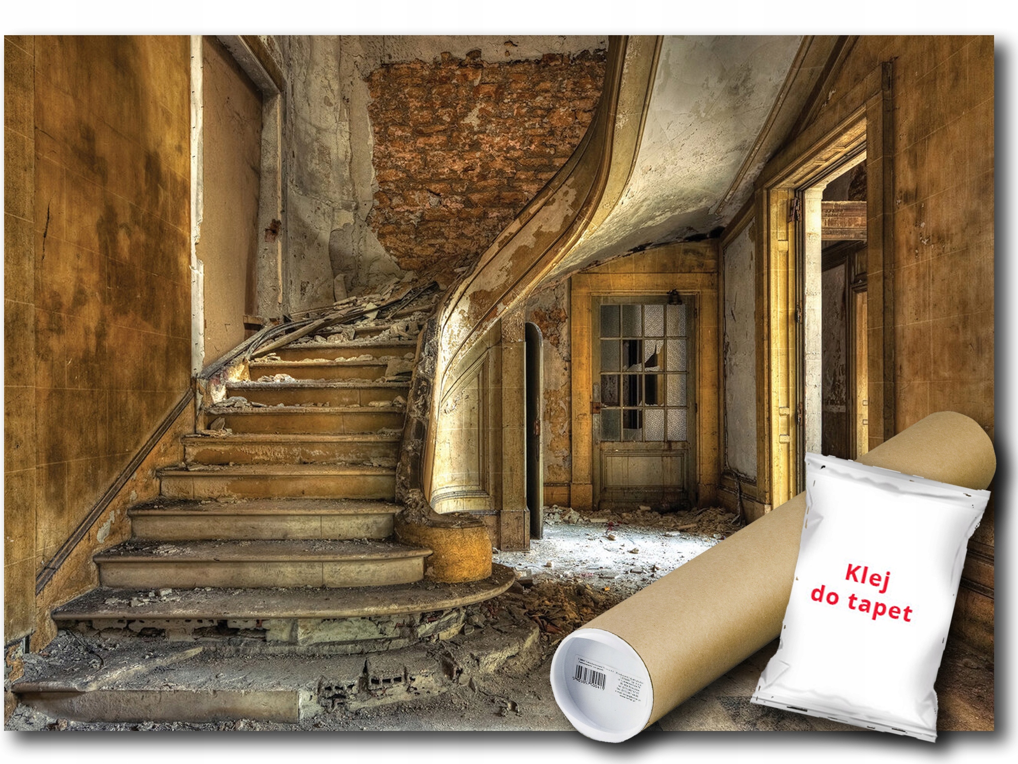 Fototapeta Vinylová Interiérová Budova Dom Ruina Architektúra Schody 254x184