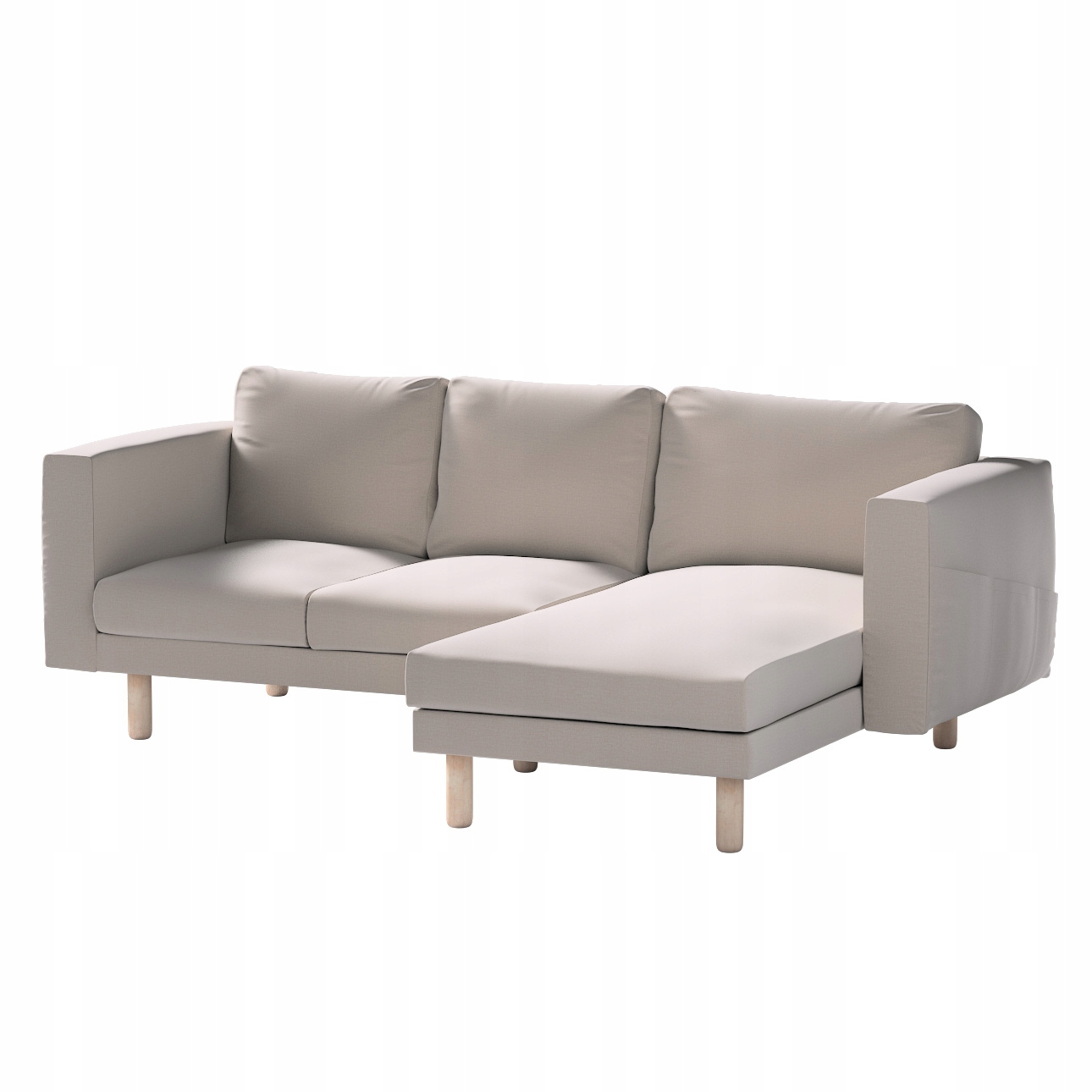 Dekoria Poťah na 3-miestnu pohovku Norsborg s ležadlom Ikea, hnedý