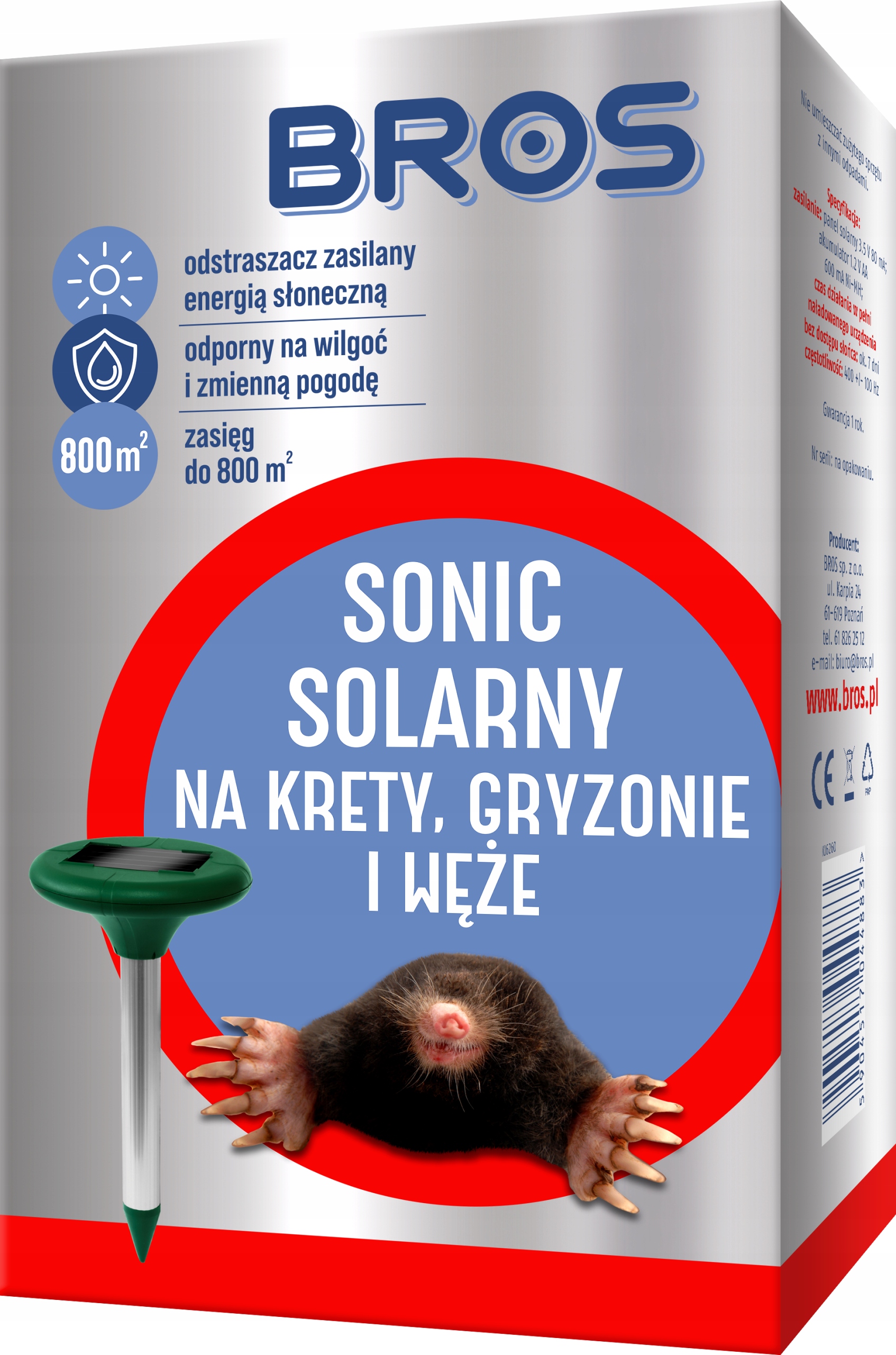 Odpuzovač proti krtkům Bros