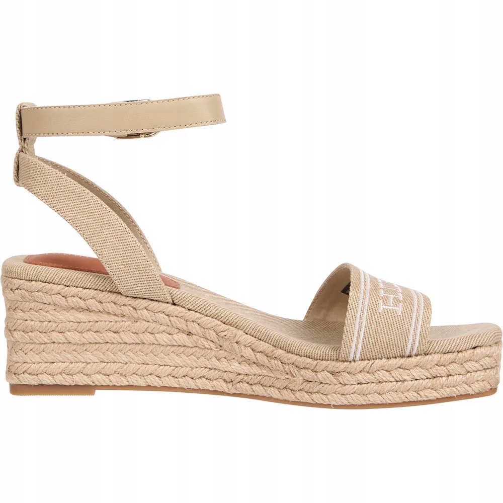 Tommy Hilfiger FW0FW08805 Sandály Espadrilky Koturny Béžové vel. 40