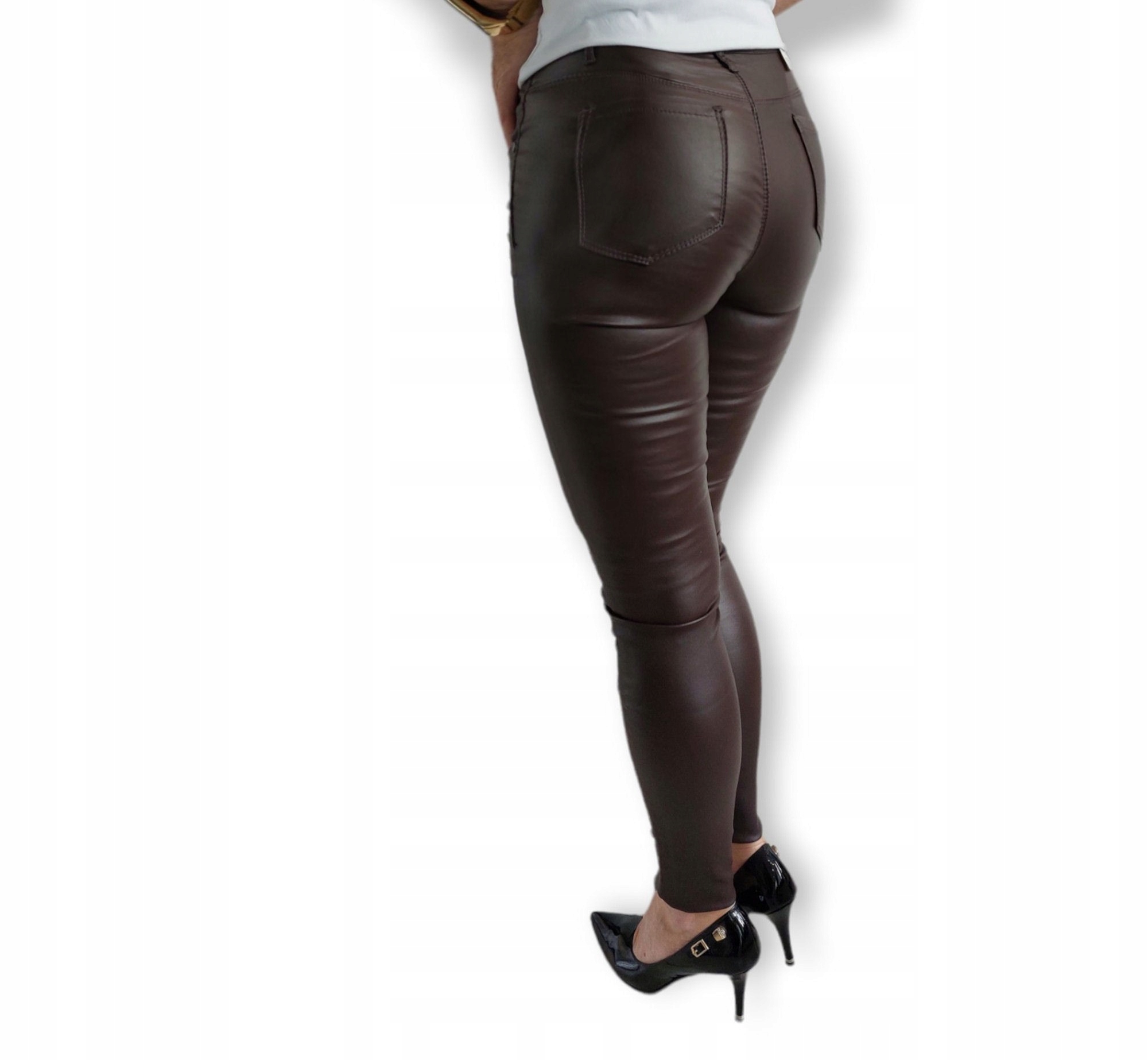 Spodnie Woskowane Skórka Plus Size Model Goodies Depose