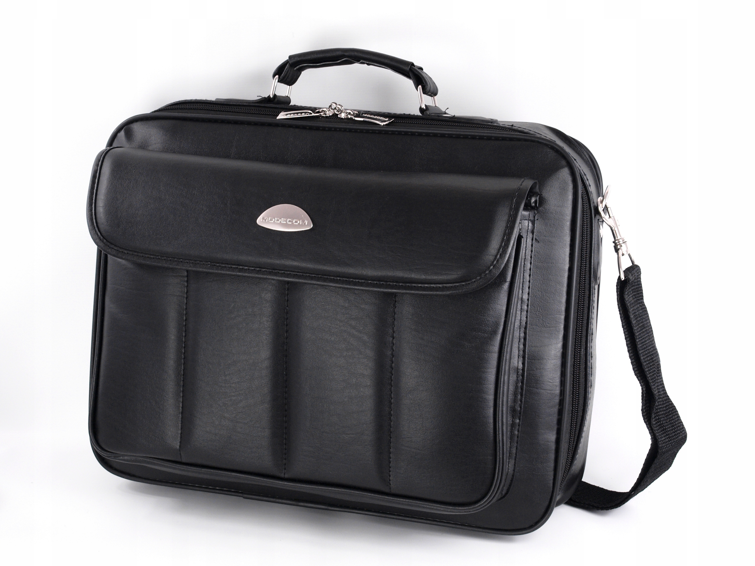 BIZNESOWA TORBA NA LAPTOPA 15.4" CZARNA NA RAMIĘ ModeCom MC-8004B
