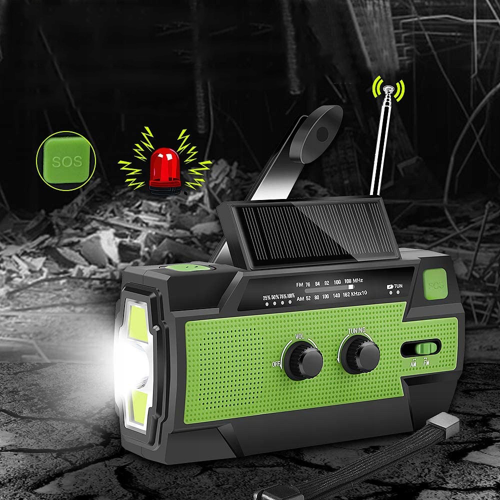 Nouzové Rádio 2 Pro Fm Am síťové bateriové rádio 4000 mAh Usb