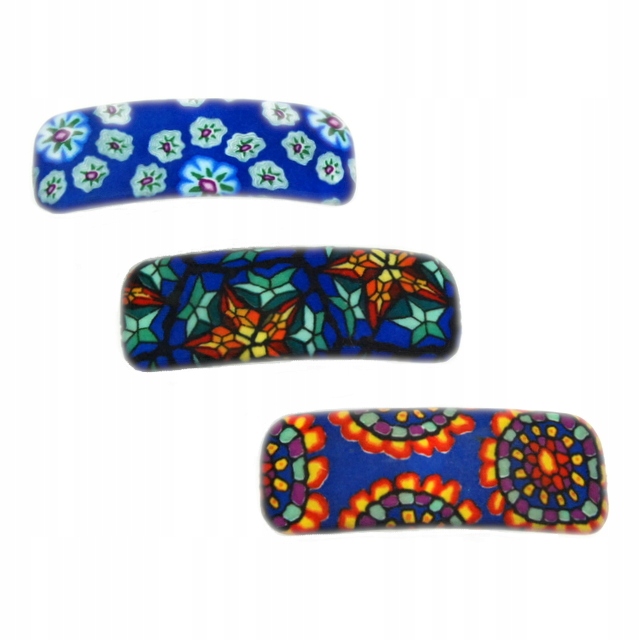 Klamry / Automaty do włosów KOLOROWE 3 sztuki