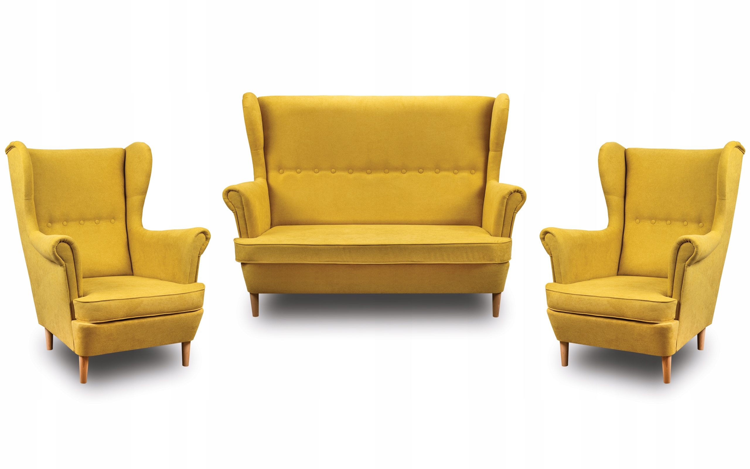 ZESTAW WYPOCZYNKOWY USZAK SOFA + 2 FOTELE DENVER
