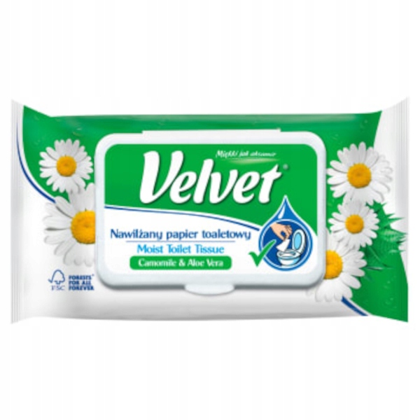 

Velvet Papier nawilżany Camomile&Aloe