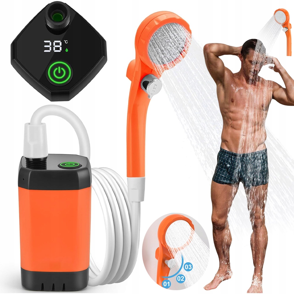 Turistická Sprcha Kempingová Do Stan Přenosná Polní Sprcha Usb