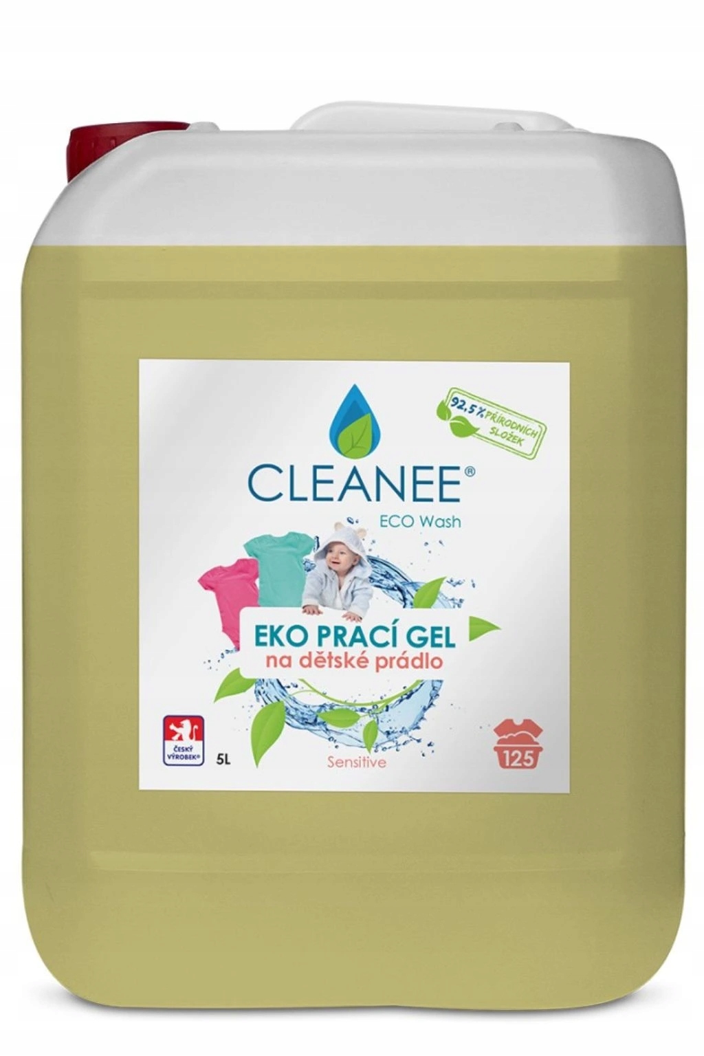 Cleanee Eko Prací gel na dětské prádlo 5L