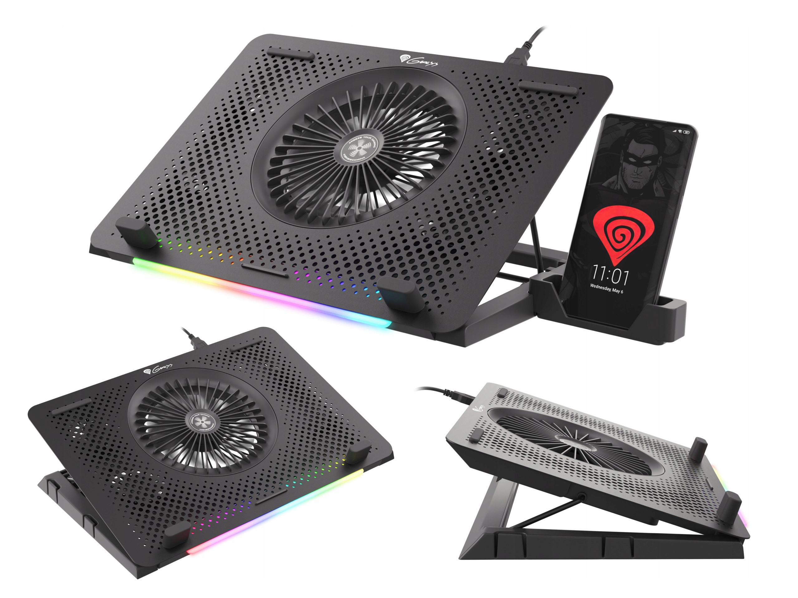 

Podstawka chłodząca Genesis Oxid 450 Rgb uchwyt