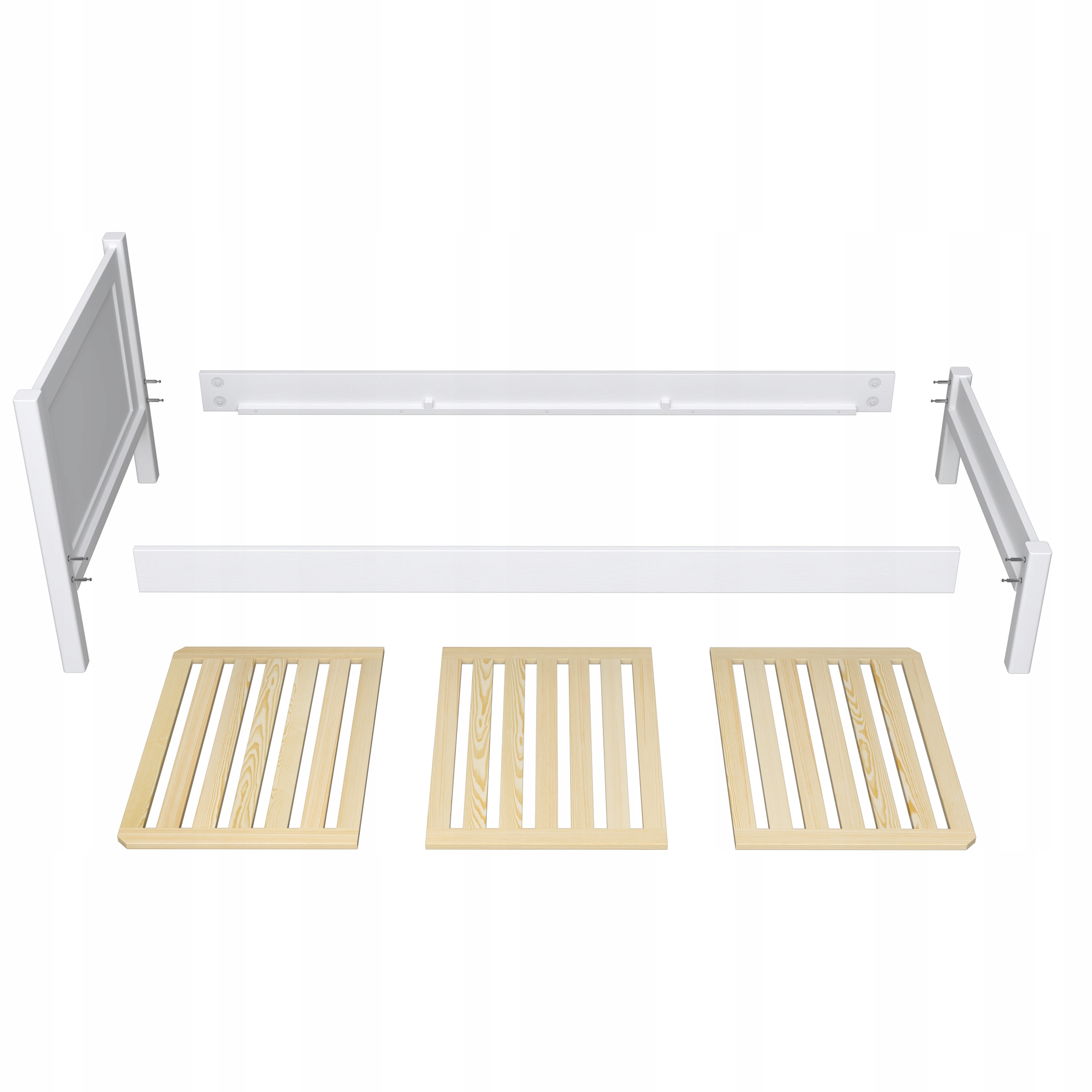 Łóżko pojedyncze z szufladą na materac N02 100x180 Długość mebla 188 cm