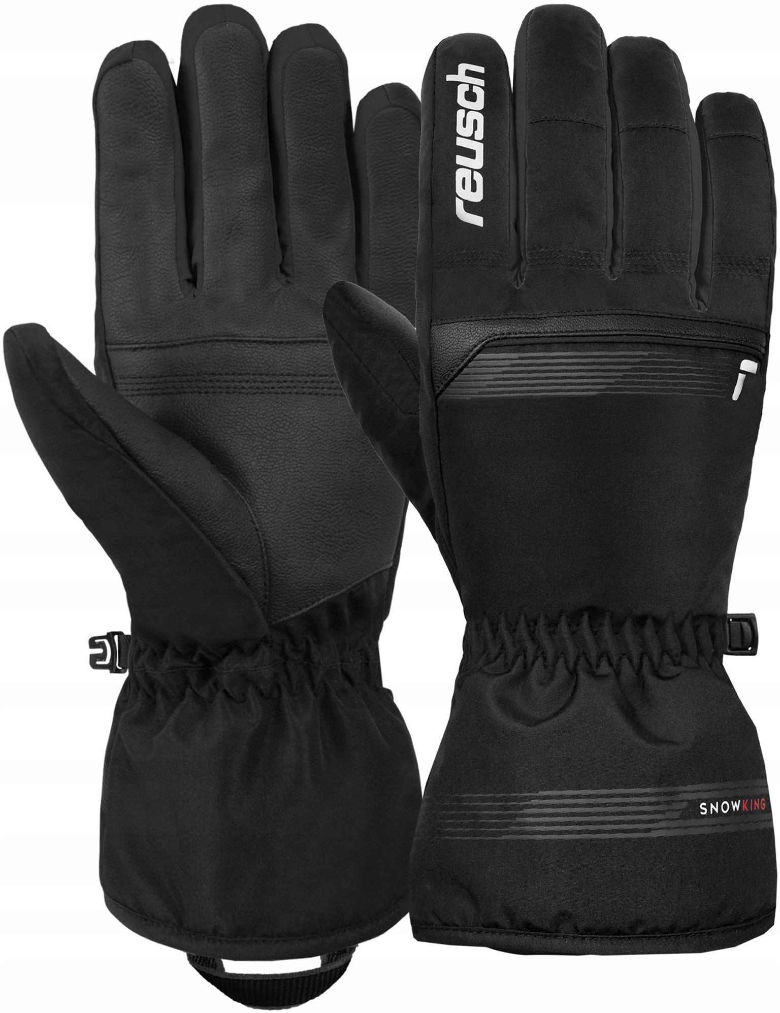 Lyžařské rukavice Reusch Snow King Velikost: 7,5 S/m černo/bílá