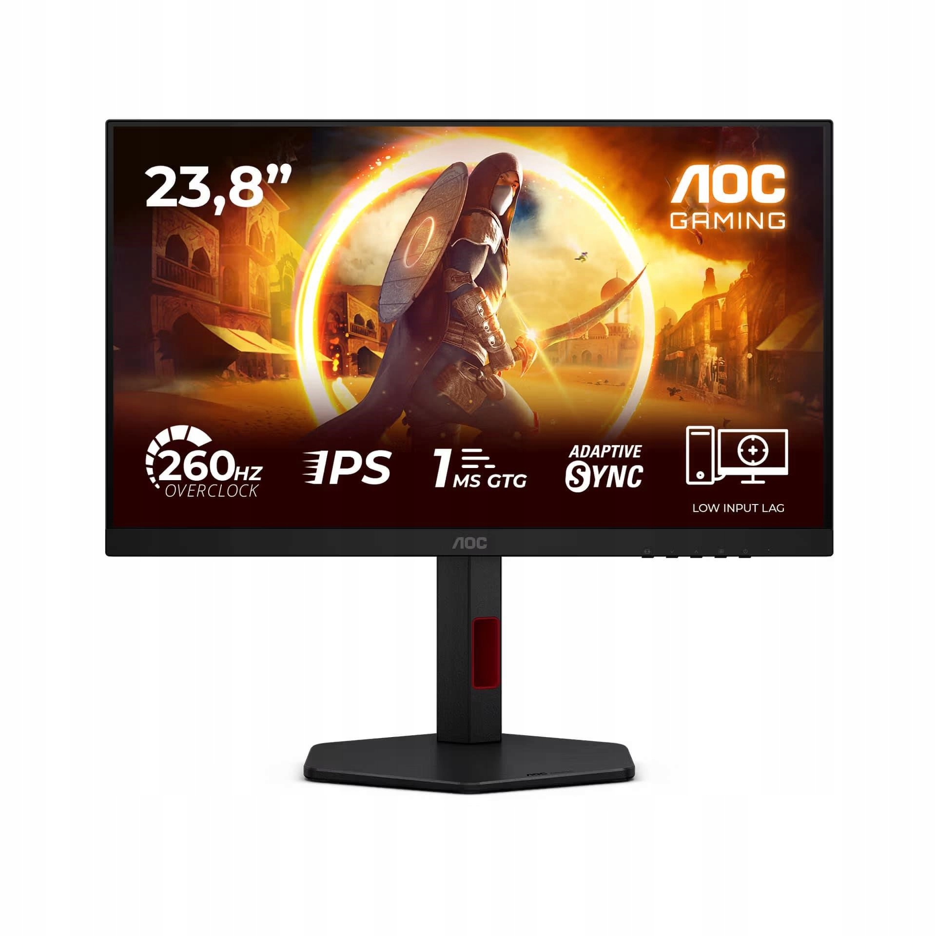 Aoc Mt Ips LCD Wled 23, 8" 24G4ZR Ips panel, 1980x1080, 260Hz, Hdmi,…