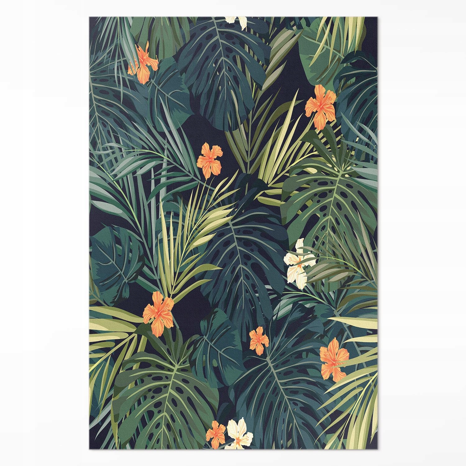 Dekorativní Koberec Vnitřní vegetace Listy a květy vintage 80x120 cm