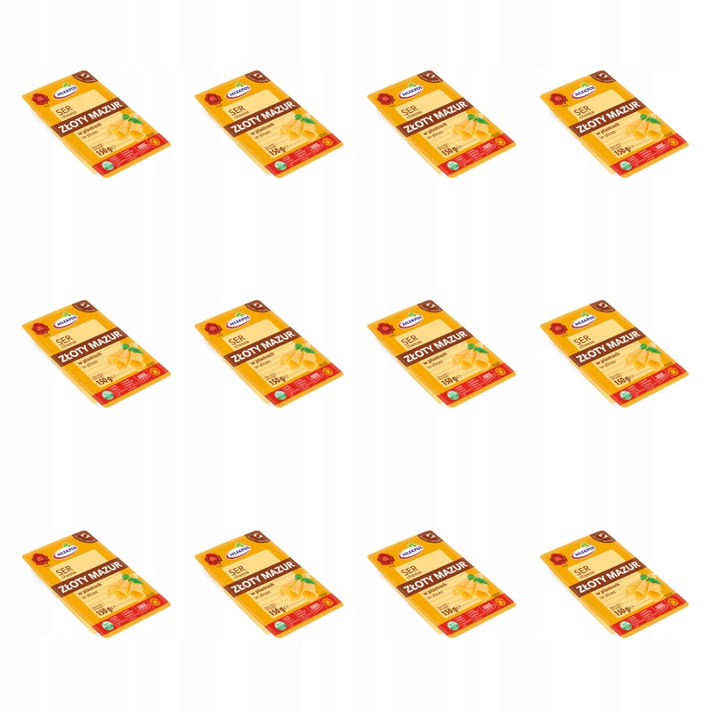 Sýrové plátky 150 g Zlatý Mazur Mlekpol X12