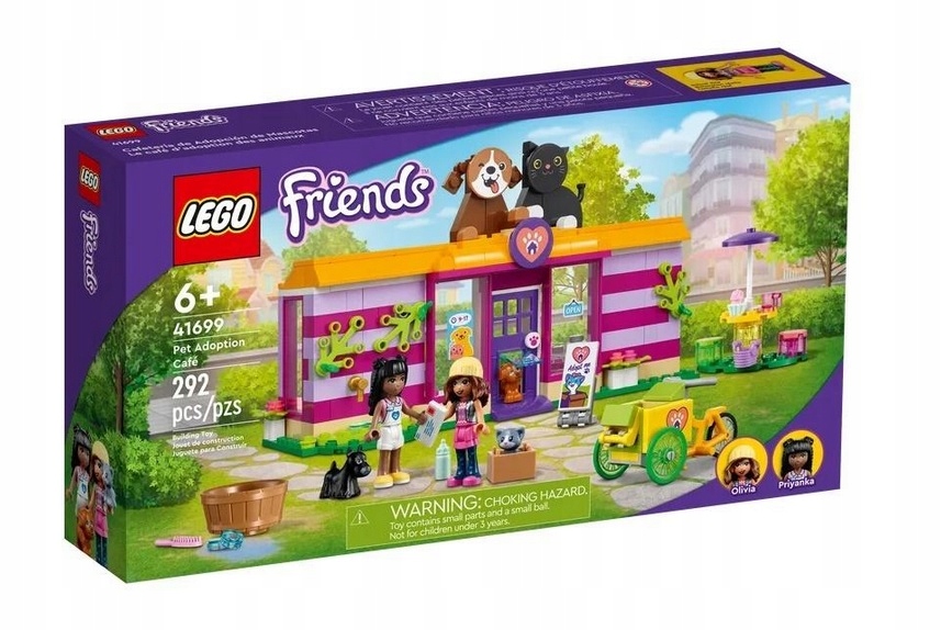 

Lego 41699 Kawiarnia Schronisko zwierząt Pies Kot