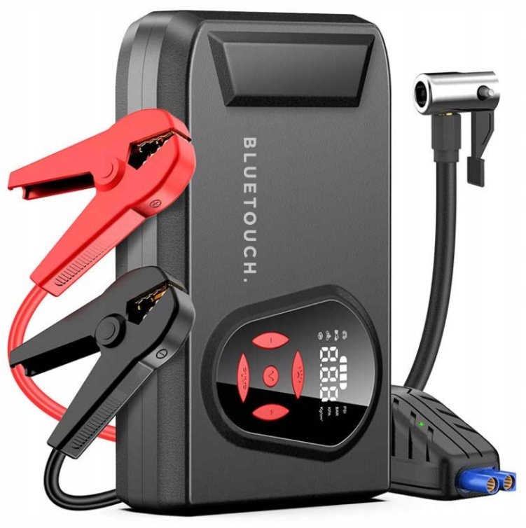 Bluetouch startovací zdroj s kompresorem 20.000 mAh a výstupním proudem 300