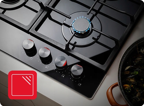 Płyta gazowa AMICA PGCD6111AOB palnik WOK SZKŁO Model PGCD6111AoB