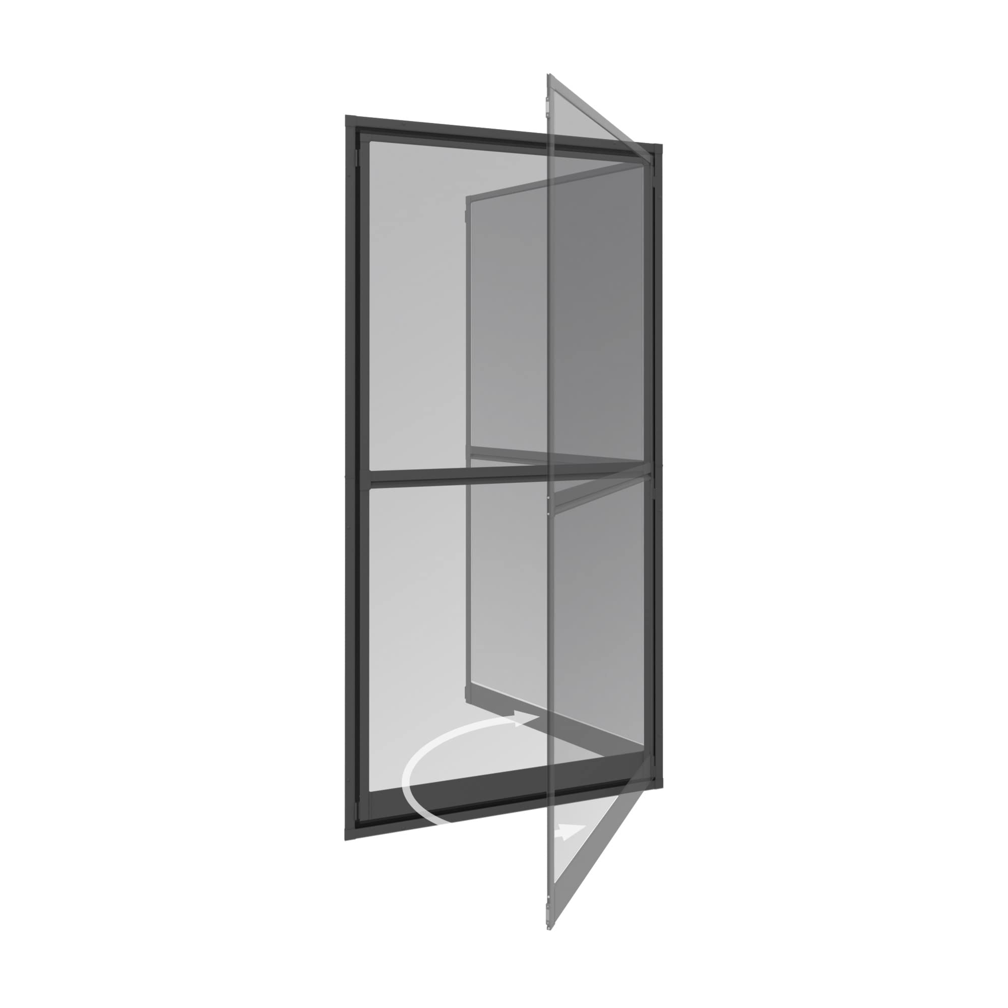 Ochrana před hmyzem Windhager Expert antracitová 100 x 210 cm