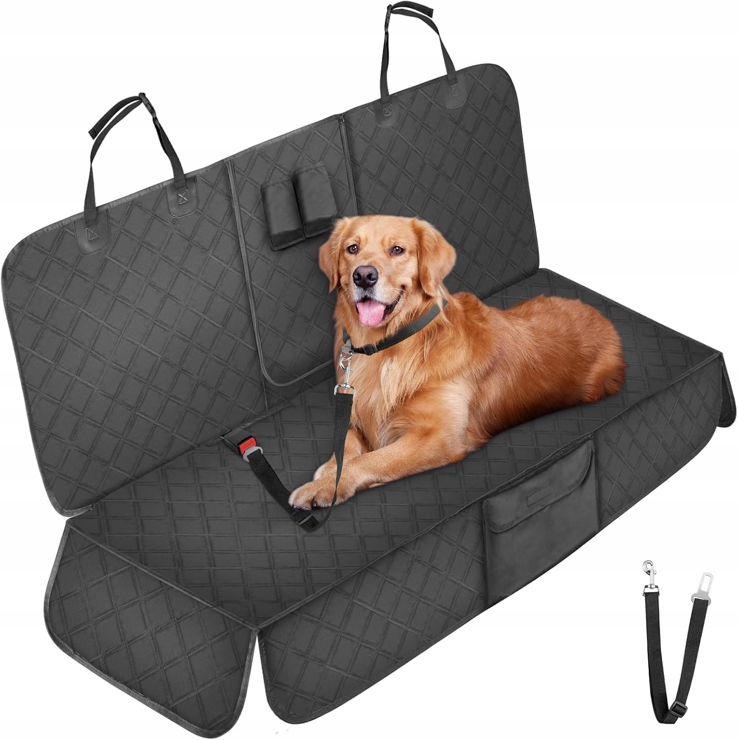 Levně Eypins Potah ochranná podložka na zadní sedadlo pro psa 137x122 cm Černá